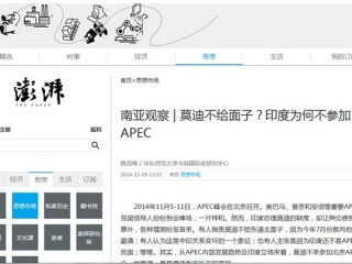  2014年11月-12月 针对当前国际形势的变化，在大众媒体发出智库声音